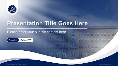 Saint Mary-Of-The-Woods College Lecture Sharing and Networking Event PPT Template
