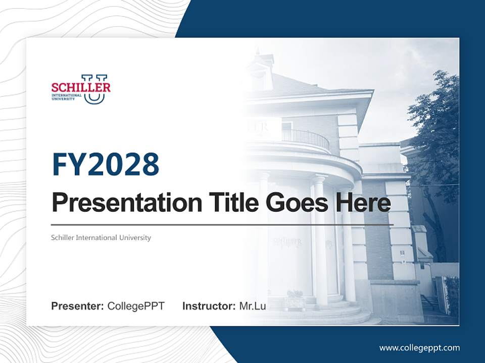 Schiller International University Academic Presentation/Research Findings Report PPT Template4:3 ratio PPT effect preview image5