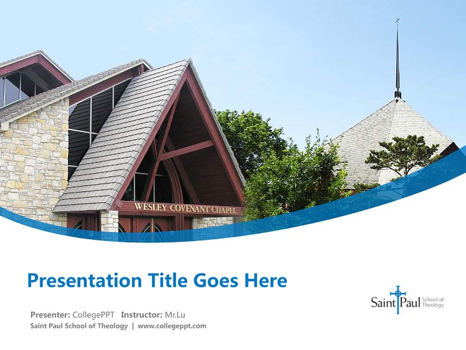 Saint Paul School of Theology Course/Courseware Creation PPT Template4:3 ratio PPT effect preview image5