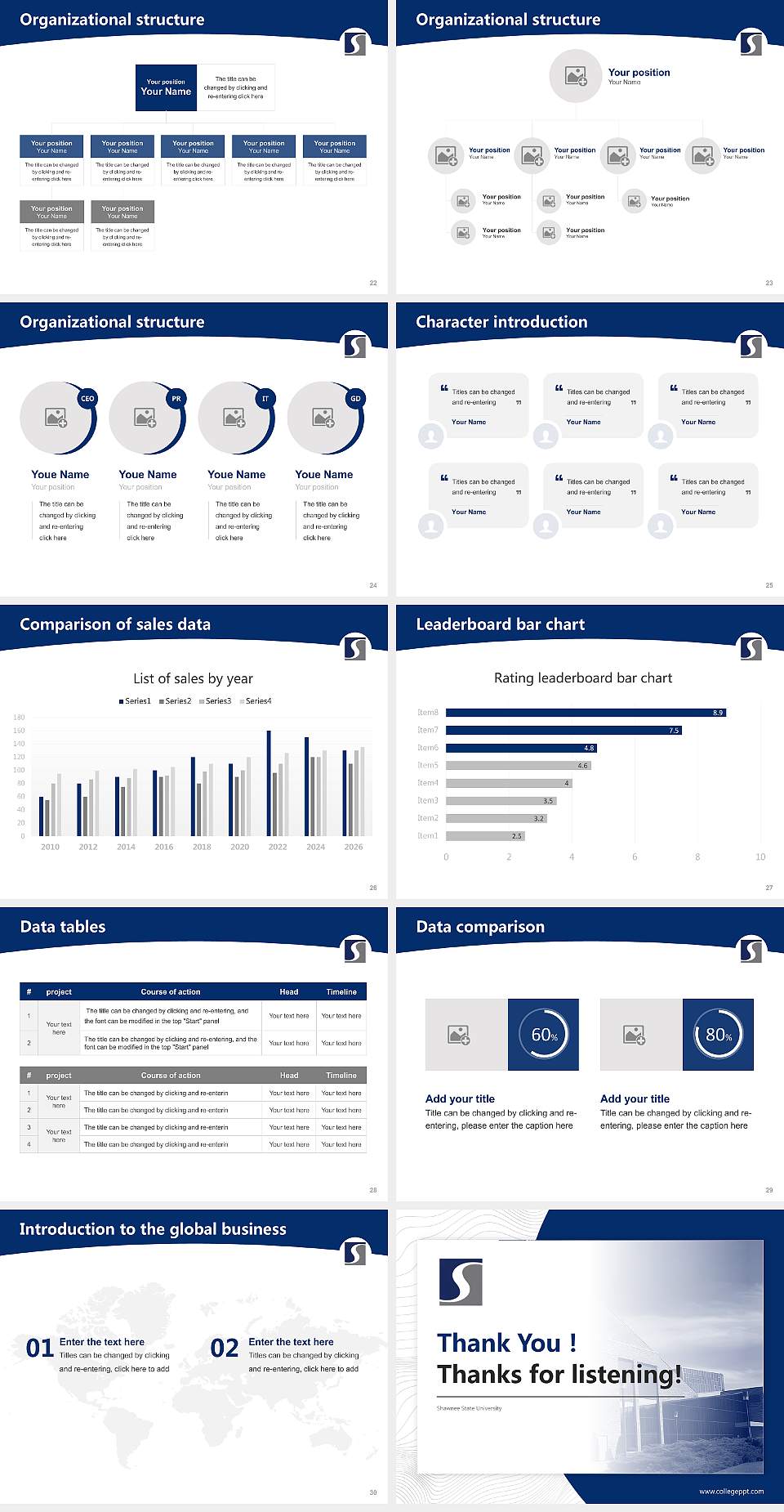 Shawnee State University Academic Presentation/Research Findings Report PPT Template4:3 ratio PPT effect preview image4