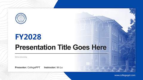 Selma University Academic Presentation/Research Findings Report PPT Template