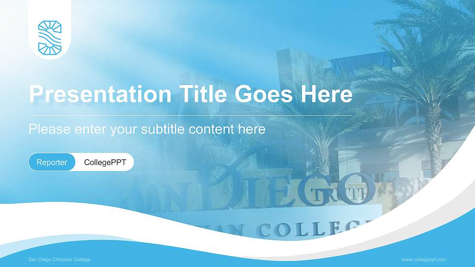 San Diego Christian College Lecture Sharing and Networking Event PPT Template16:9 ratio PPT effect preview image