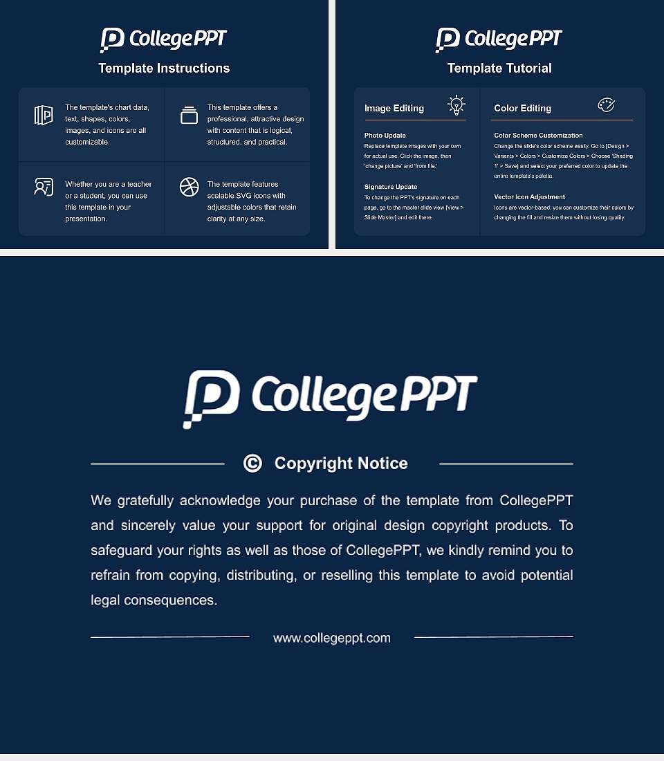 Samford University Academic Presentation/Research Findings Report PPT Template4:3 ratio PPT effect preview image5
