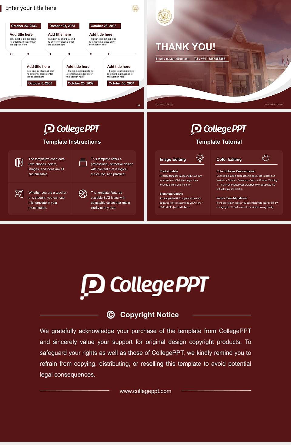 Schreiner University Lecture Sharing and Networking Event PPT Template4:3 ratio PPT effect preview image4