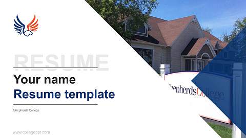 Shepherds College Resume PPT Template