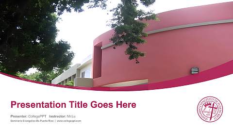 Seminario Evangelico De Puerto Rico Course/Courseware Creation PPT Template