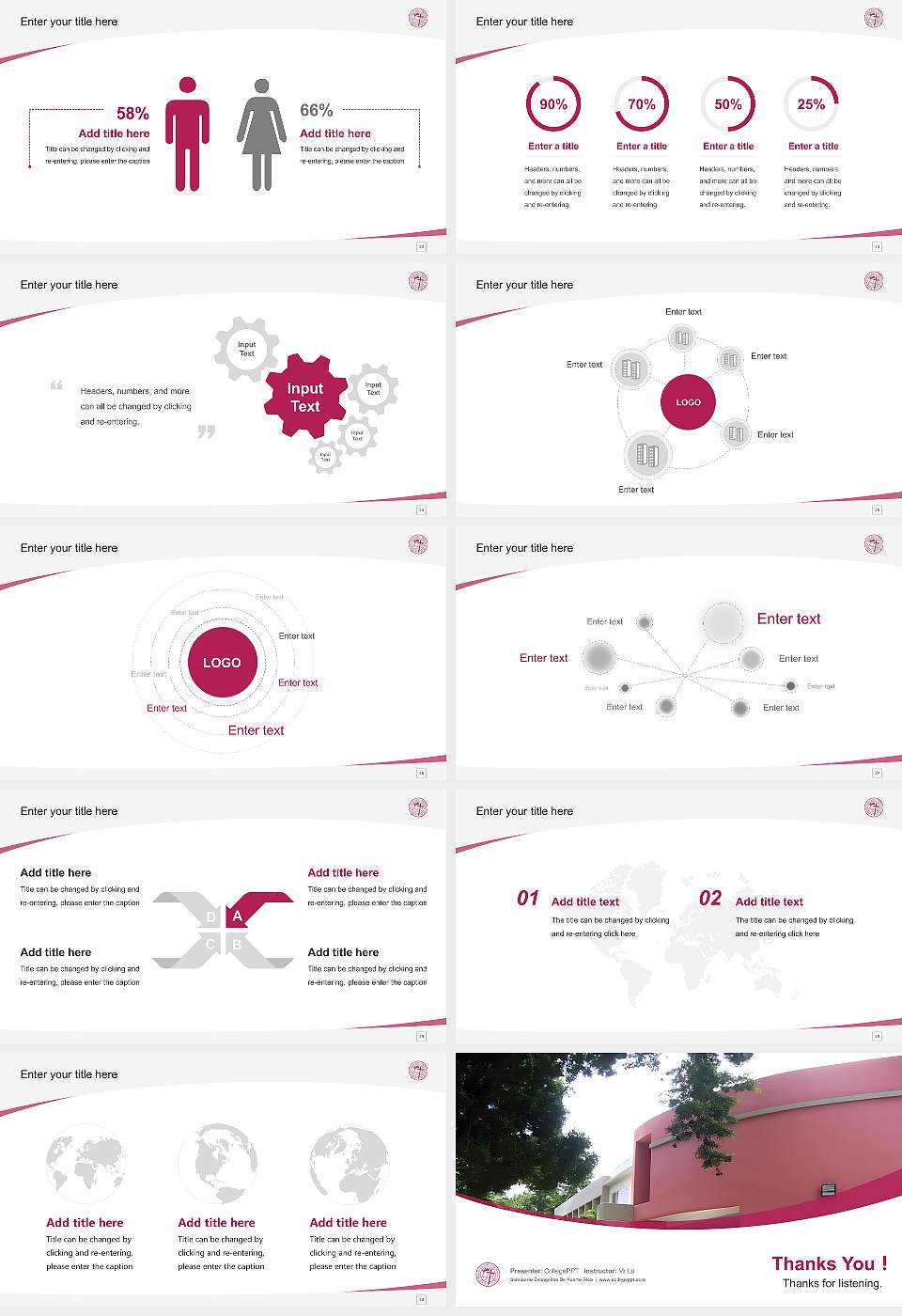 Seminario Evangelico De Puerto Rico Course/Courseware Creation PPT Template16:9 ratio PPT effect preview image4