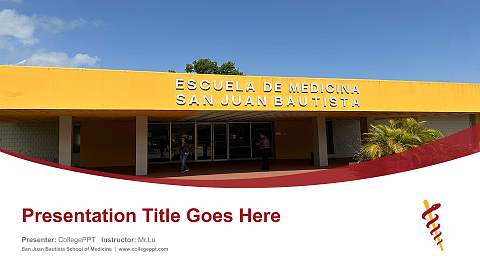 San Juan Bautista School of Medicine Course/Courseware Creation PPT Template