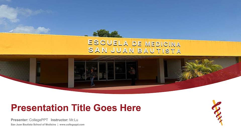 San Juan Bautista School of Medicine Course/Courseware Creation PPT Template16:9 ratio PPT effect preview image