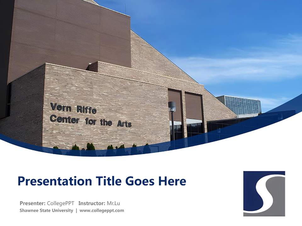 Shawnee State University Course/Courseware Creation PPT Template4:3 ratio PPT effect preview image5