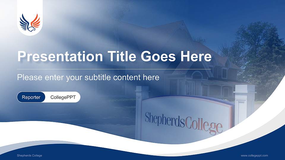 Shepherds College Lecture Sharing and Networking Event PPT Template16:9 ratio PPT effect preview image1