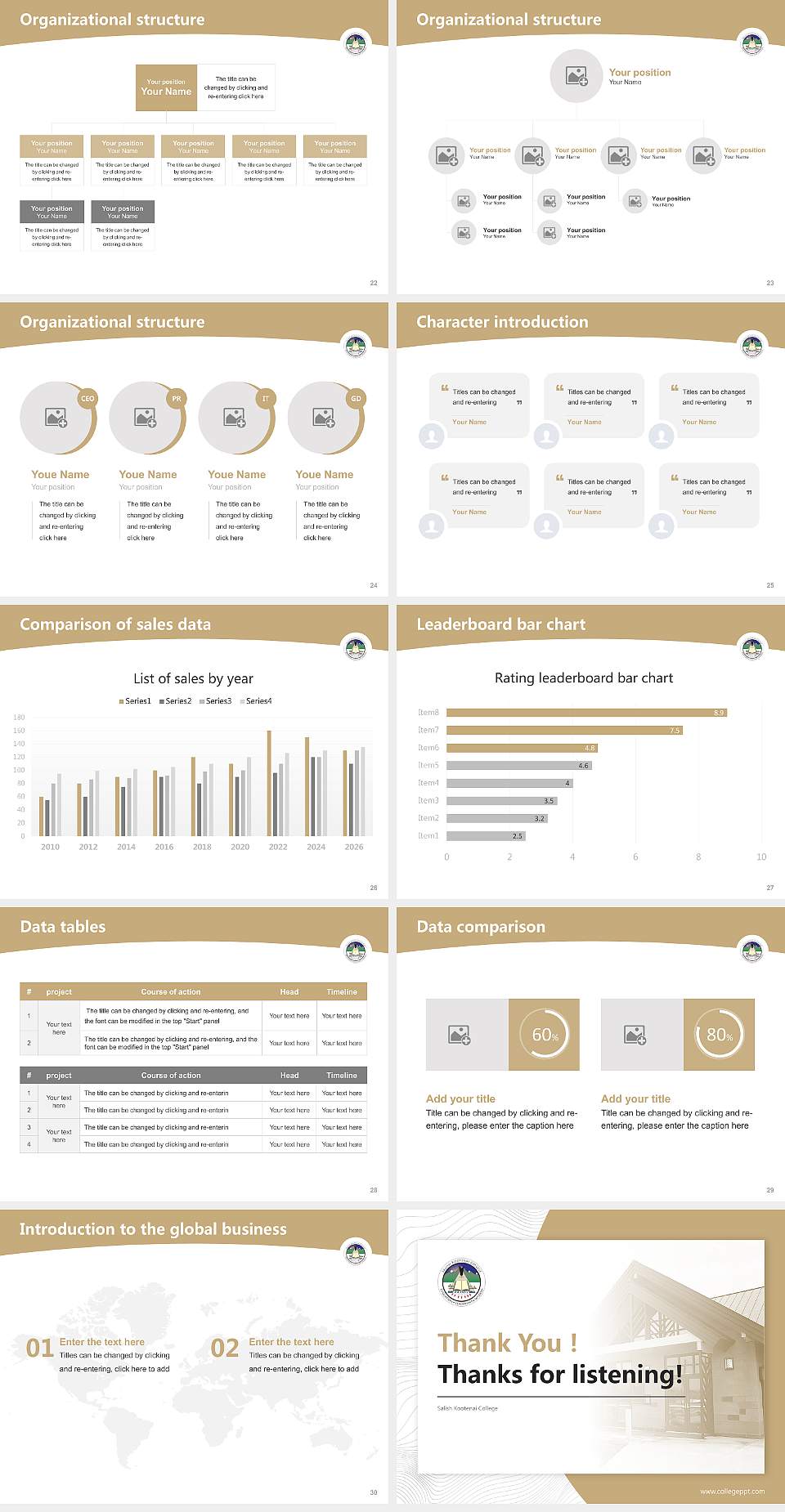 Salish Kootenai College Academic Presentation/Research Findings Report PPT Template4:3 ratio PPT effect preview image4