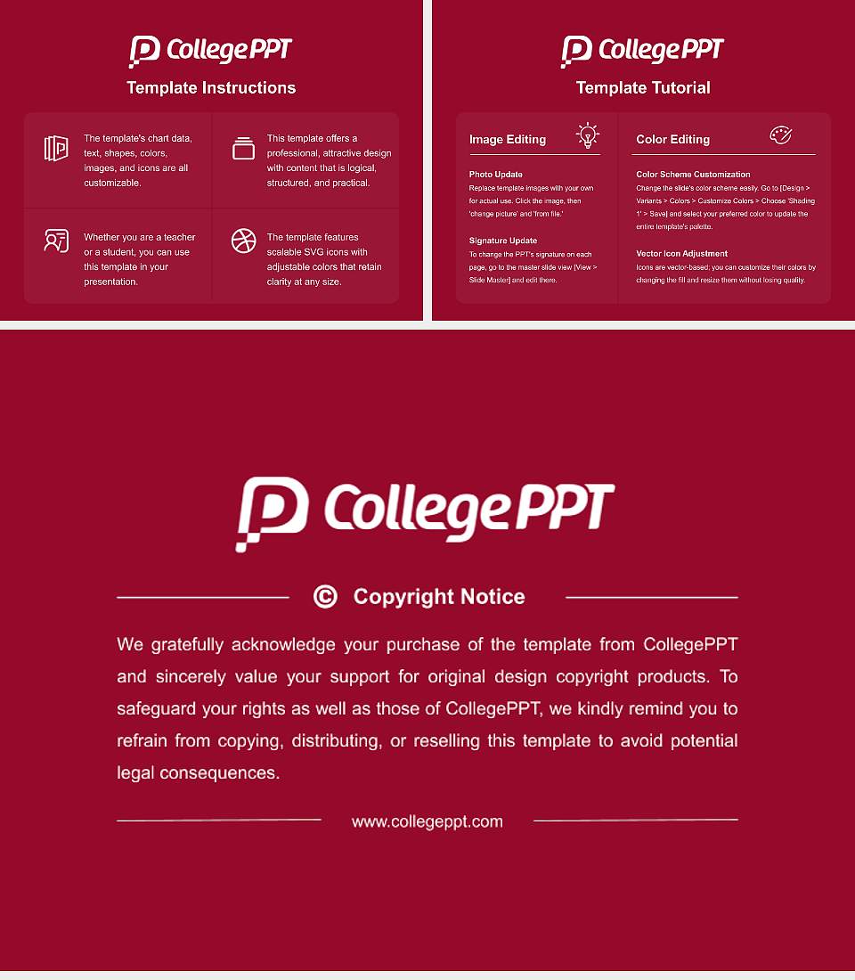 Shaw University Academic Presentation/Research Findings Report PPT Template4:3 ratio PPT effect preview image5