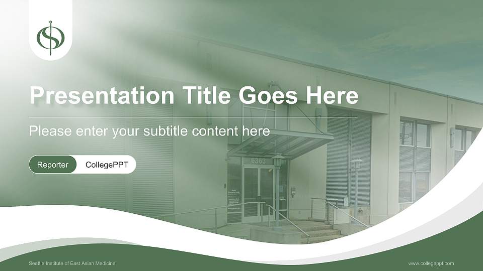 Seattle Institute of East Asian Medicine Lecture Sharing and Networking Event PPT Template16:9 ratio PPT effect preview image