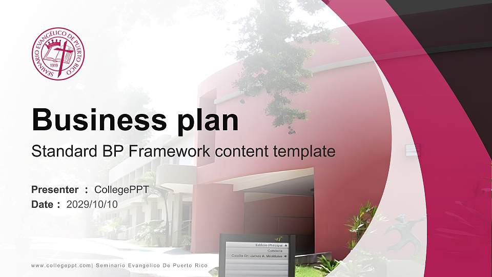 Seminario Evangelico De Puerto Rico Competition/Entrepreneurship Contest PPT Template16:9 ratio PPT effect preview image