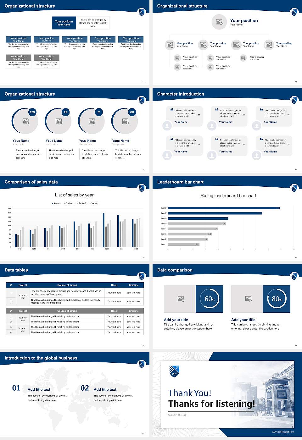 Saint Peter’S University Academic Presentation/Research Findings Report PPT Template16:9 ratio PPT effect preview image4