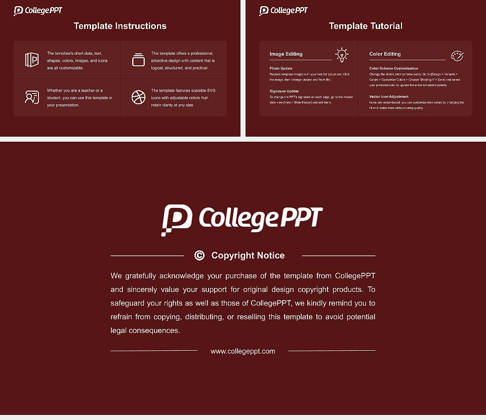 Schreiner University Academic Presentation/Research Findings Report PPT Template16:9 ratio PPT effect preview image5