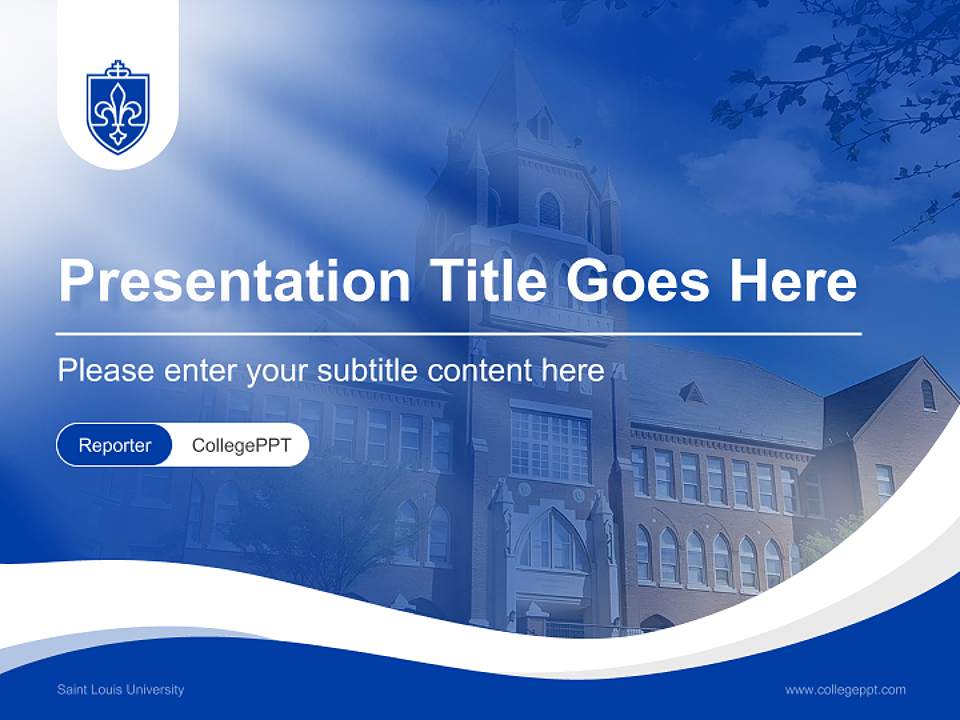 Saint Louis University Lecture Sharing and Networking Event PPT Template4:3 ratio PPT effect preview image4