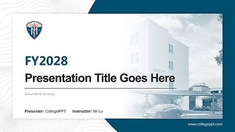 Samuel Merritt University Academic Presentation/Research Findings Report PPT Template
