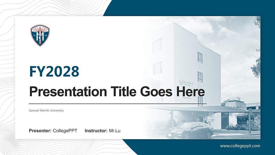 Samuel Merritt University Academic Presentation/Research Findings Report PPT Template16:9 ratio PPT effect preview image