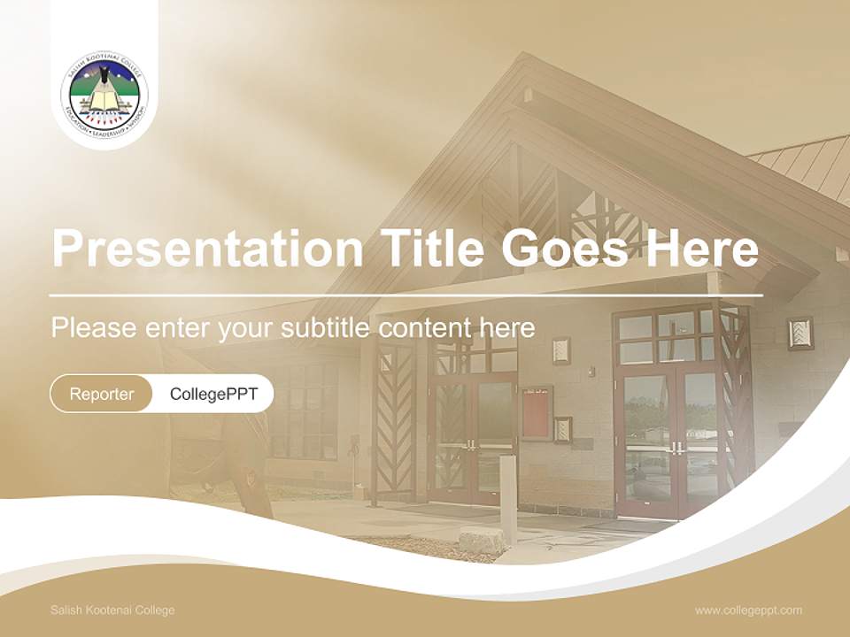 Salish Kootenai College Lecture Sharing and Networking Event PPT Template4:3 ratio PPT effect preview image4