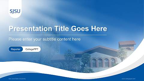 San Jose State University Lecture Sharing and Networking Event PPT Template