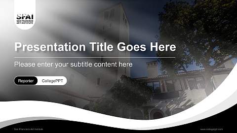 San Francisco Art Institute Lecture Sharing and Networking Event PPT Template