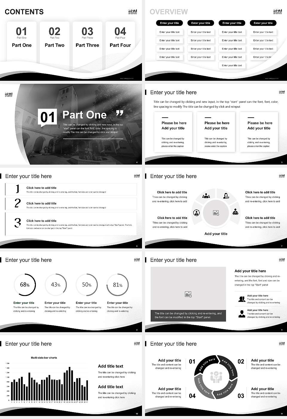 San Francisco Art Institute Lecture Sharing and Networking Event PPT Template16:9 ratio PPT effect preview image2