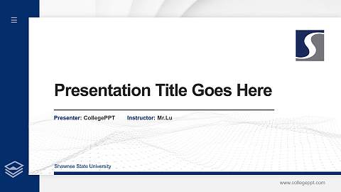 Shawnee State University Thesis Proposal/Graduation Defense PPT Template