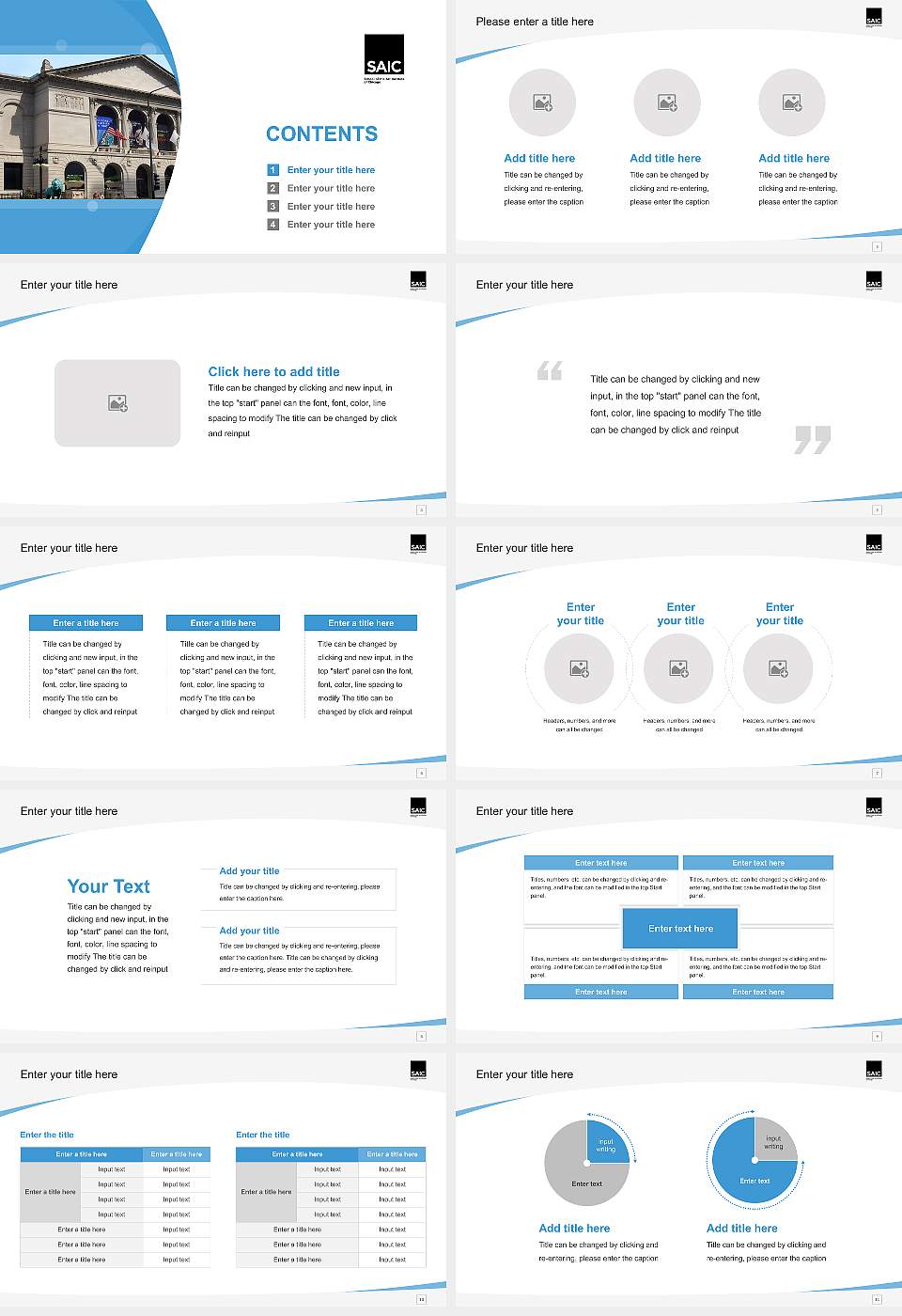 School of the Art Institute of Chicago Course/Courseware Creation PPT Template16:9 ratio PPT effect preview image2