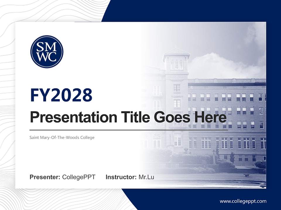 Saint Mary-Of-The-Woods College Academic Presentation/Research Findings Report PPT Template4:3 ratio PPT effect preview image5