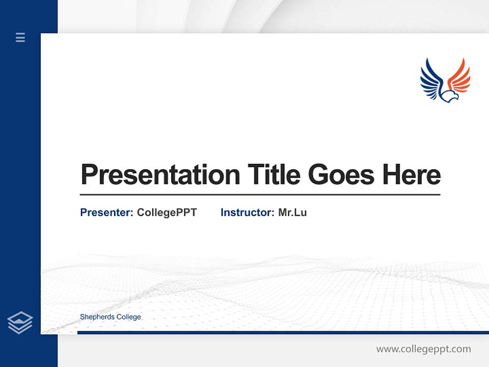 Shepherds College Thesis Proposal/Graduation Defense PPT Template4:3 ratio PPT effect preview image5