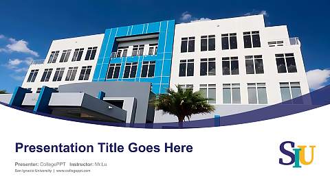 San Ignacio University Course/Courseware Creation PPT Template