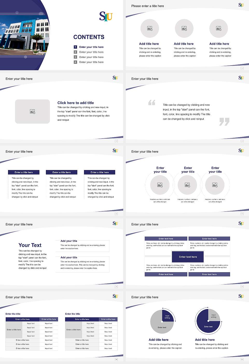 San Ignacio University Course/Courseware Creation PPT Template16:9 ratio PPT effect preview image2