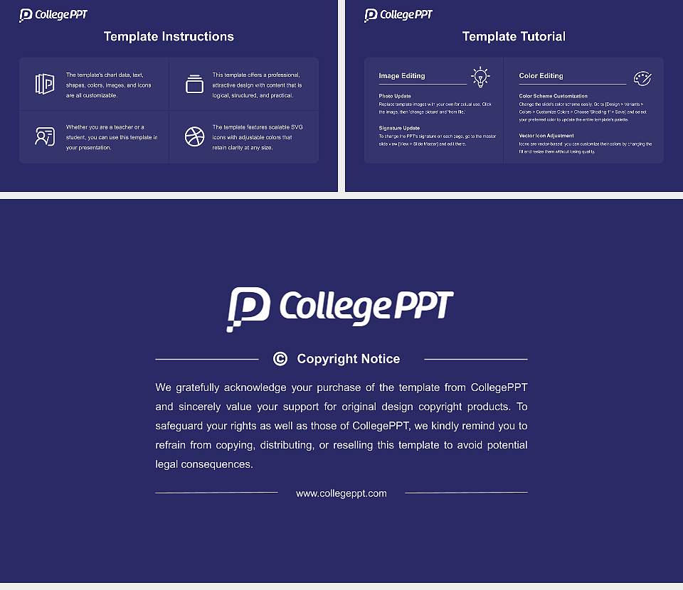 San Ignacio University Course/Courseware Creation PPT Template16:9 ratio PPT effect preview image5
