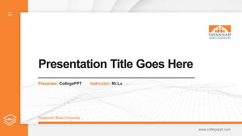 Savannah State University Thesis Proposal/Graduation Defense PPT Template