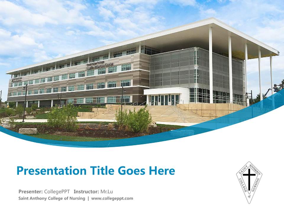 Saint Anthony College of Nursing Course/Courseware Creation PPT Template4:3 ratio PPT effect preview image5