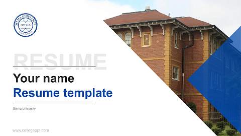 Selma University Resume PPT Template