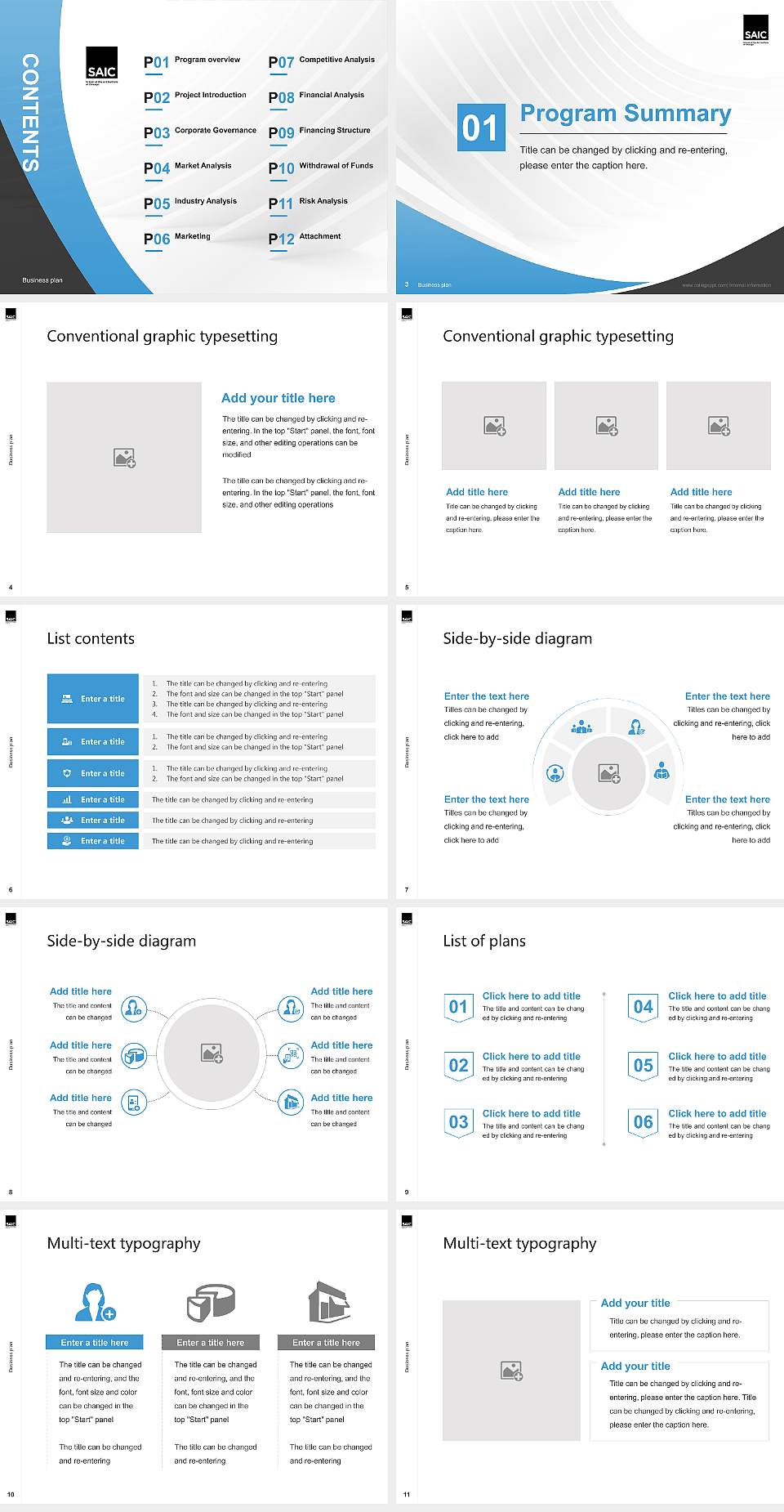 School of the Art Institute of Chicago Competition/Entrepreneurship Contest PPT Template4:3 ratio PPT effect preview image2