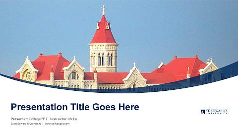 Saint Edward’S University Course/Courseware Creation PPT Template
