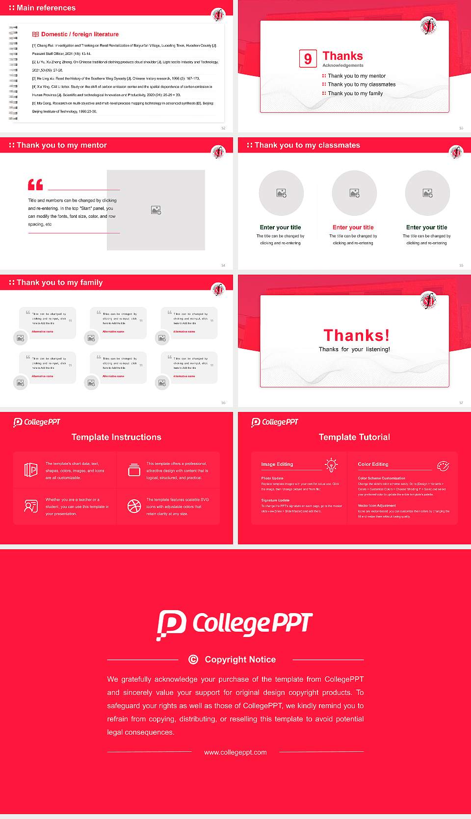 Seattle Film Institute Graduation Thesis Defense PPT Template16:9 ratio PPT effect preview image7