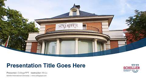 Schiller International University Course/Courseware Creation PPT Template