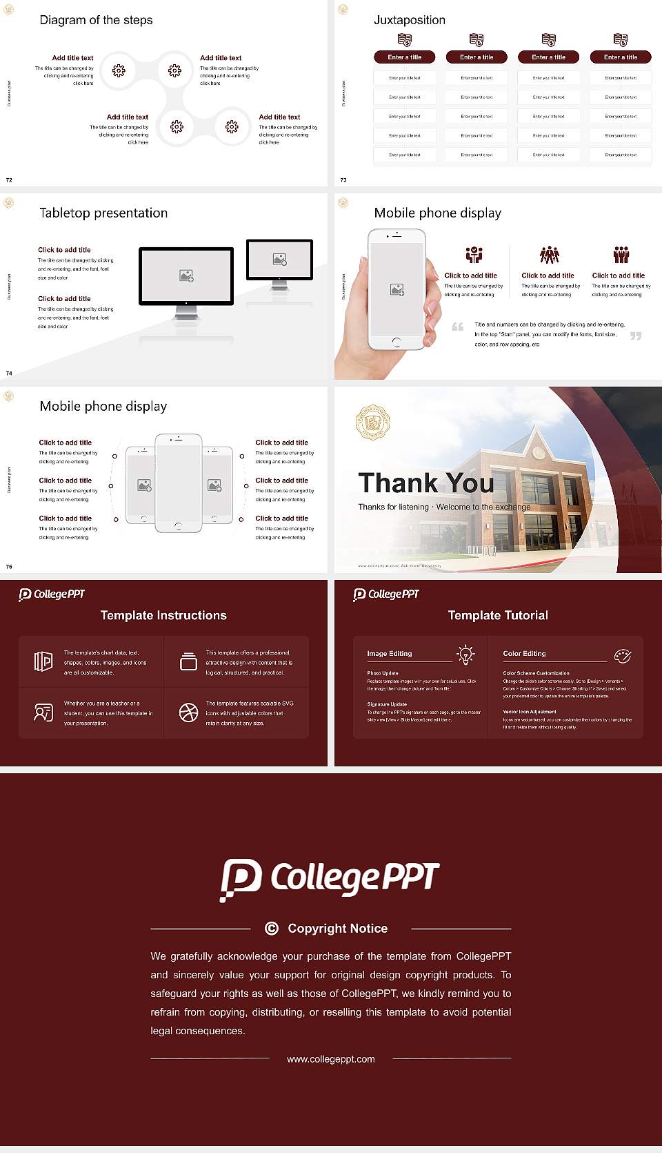 Schreiner University Competition/Entrepreneurship Contest PPT Template16:9 ratio PPT effect preview image9