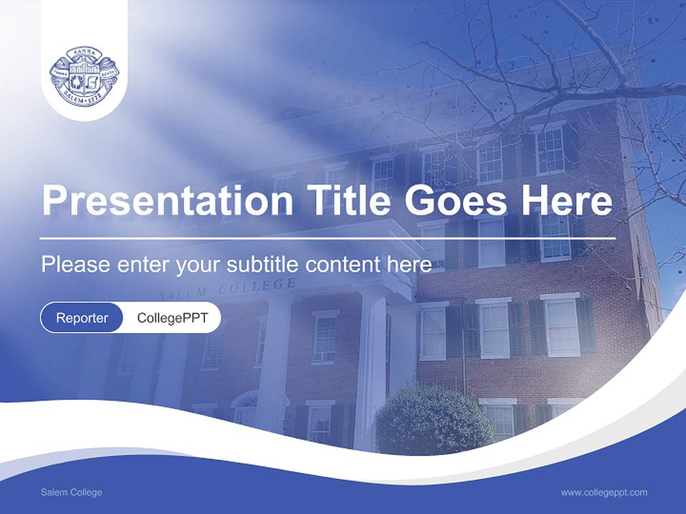 Salem College Lecture Sharing and Networking Event PPT Template4:3 ratio PPT effect preview image4