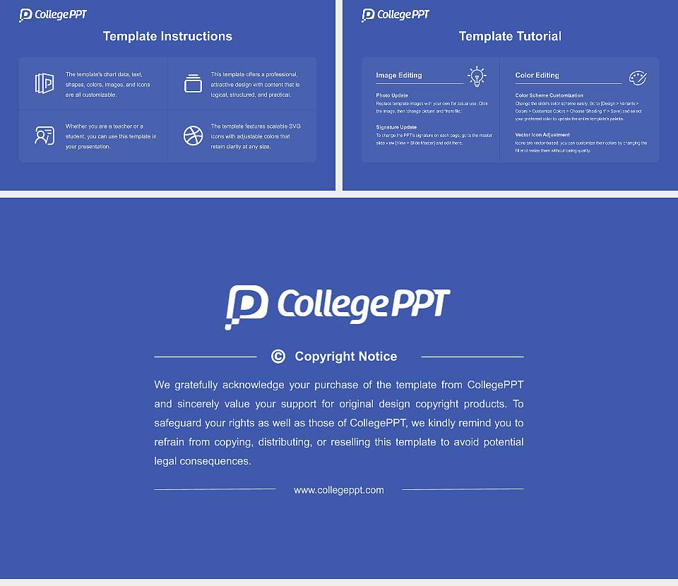 Salem College Course/Courseware Creation PPT Template16:9 ratio PPT effect preview image5