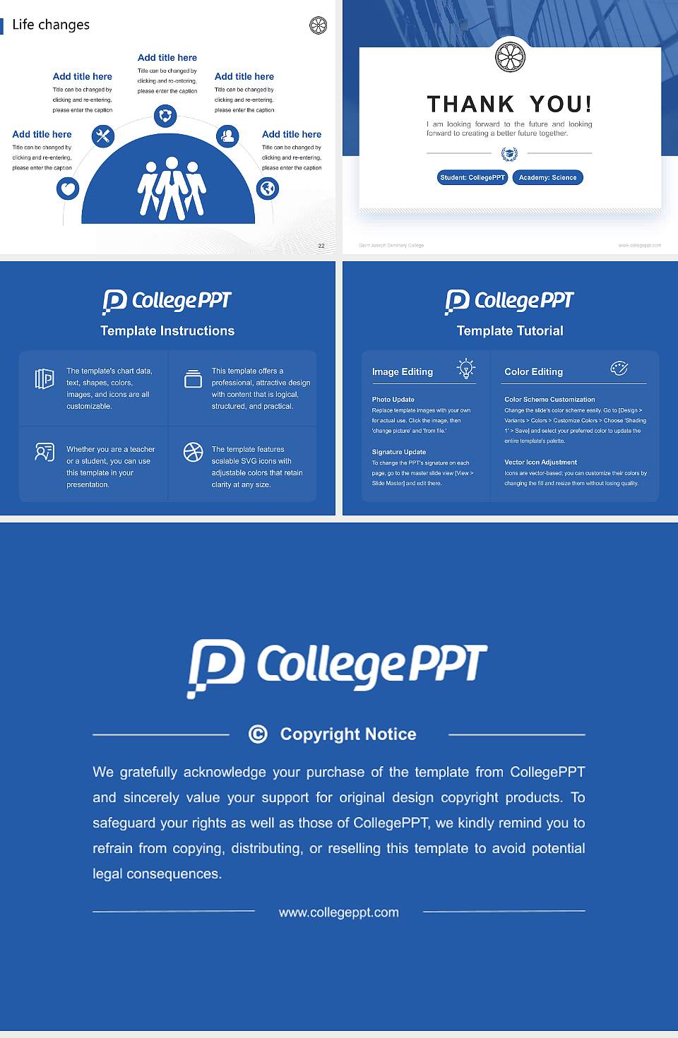 Saint Joseph Seminary College National Scholarship Defense PPT Template4:3 ratio PPT effect preview image4