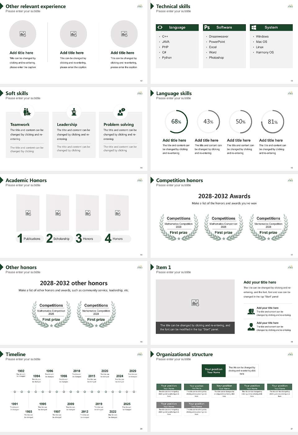 Saint Norbert College Resume PPT Template16:9 ratio PPT effect preview image3