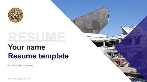 San Francisco State University Resume PPT Template