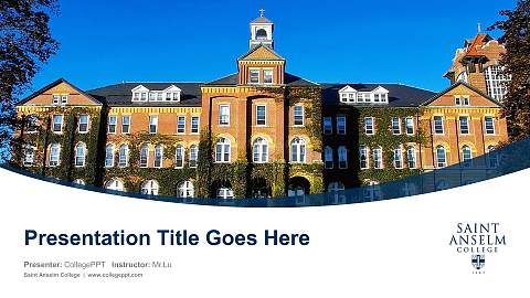 Saint Anselm College Course/Courseware Creation PPT Template