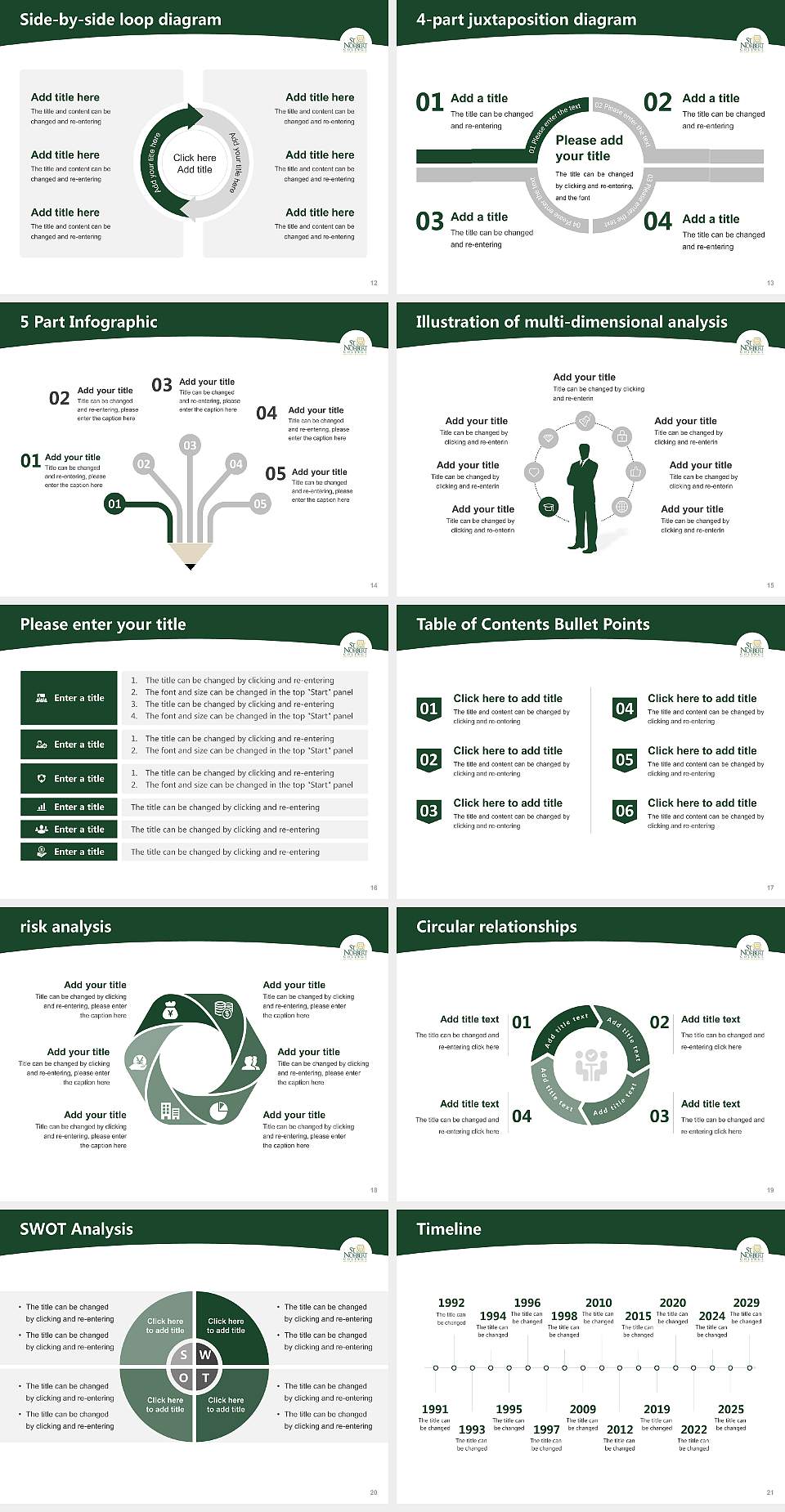 Saint Norbert College Academic Presentation/Research Findings Report PPT Template4:3 ratio PPT effect preview image3